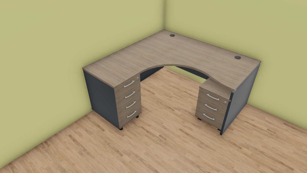 Biurko narożne OGI 1800x1600x800 h740