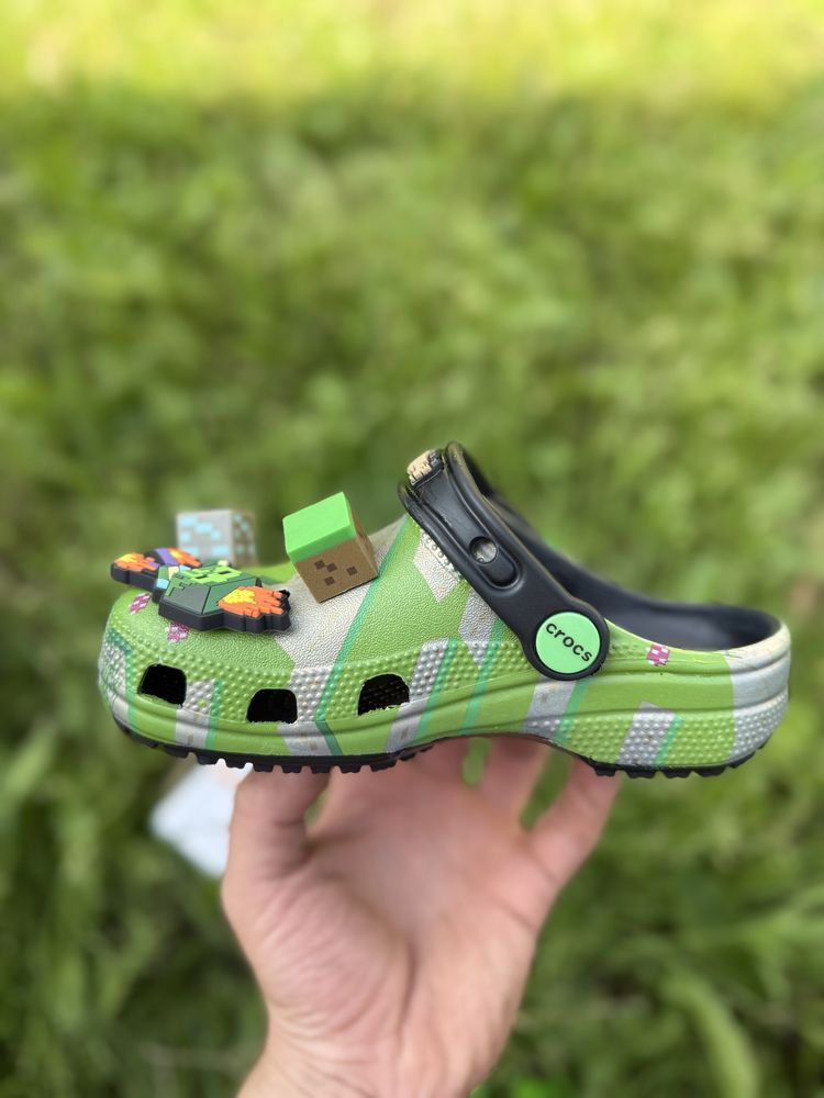Детские  crocs Minecraft дитячі  крокси майнкрафт сабо Kids 23-34 size