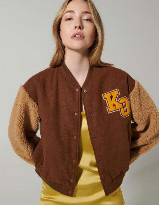 Бомбер з рукавами Тедді