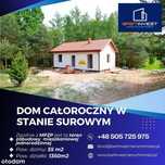 Dom całoroczny w stanie surowym z własnym lasem