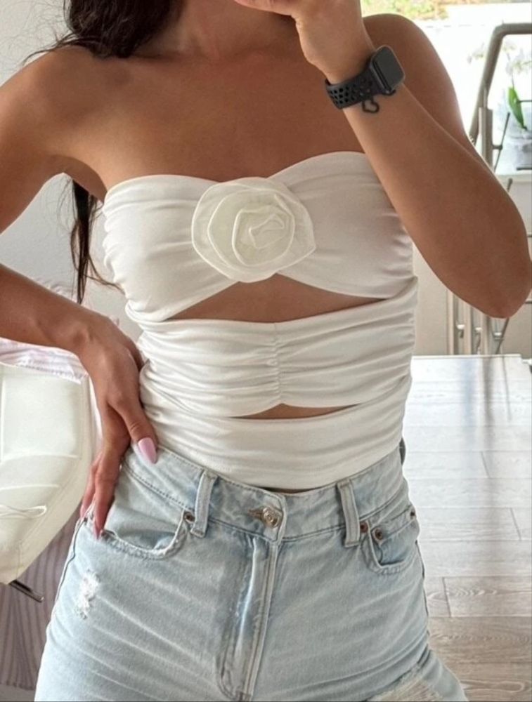 Piekny top z roza rozm m