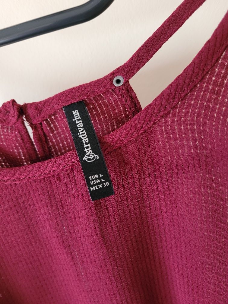 Zwiewny top na ramiączkach Stradivarius rozmiar L