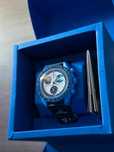 Omega x Swatch Super Blue Moonphase Edycja Lim Bioceramic Kosmiczny