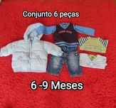 Conjunto 6 peças, 6-9 meses Zara