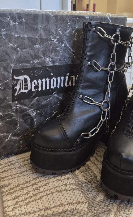 Buty na platformie, koturnie demonia assault-66
