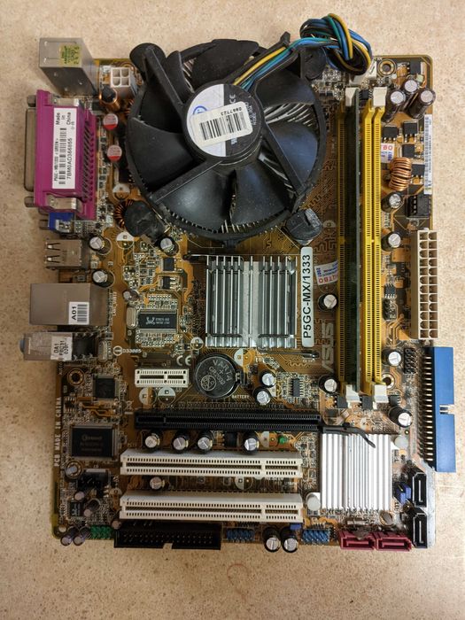 Комплект Socket 775: Asus P5GC-MX/1333, VGA, Intel E2160+box, 512 RAM.