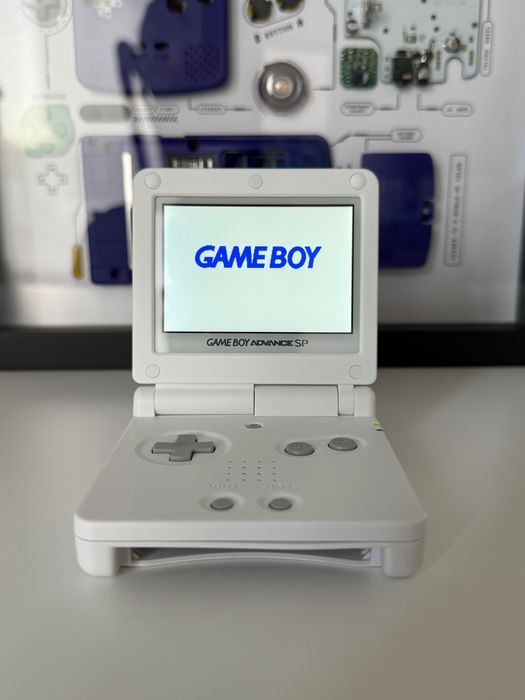 Gameboy advance SP IPS v5 extremeRate shell USBC Battery mod