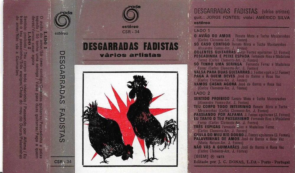 Desgarradas Fadistas - - - - - Vários Artistas - - - - - K7