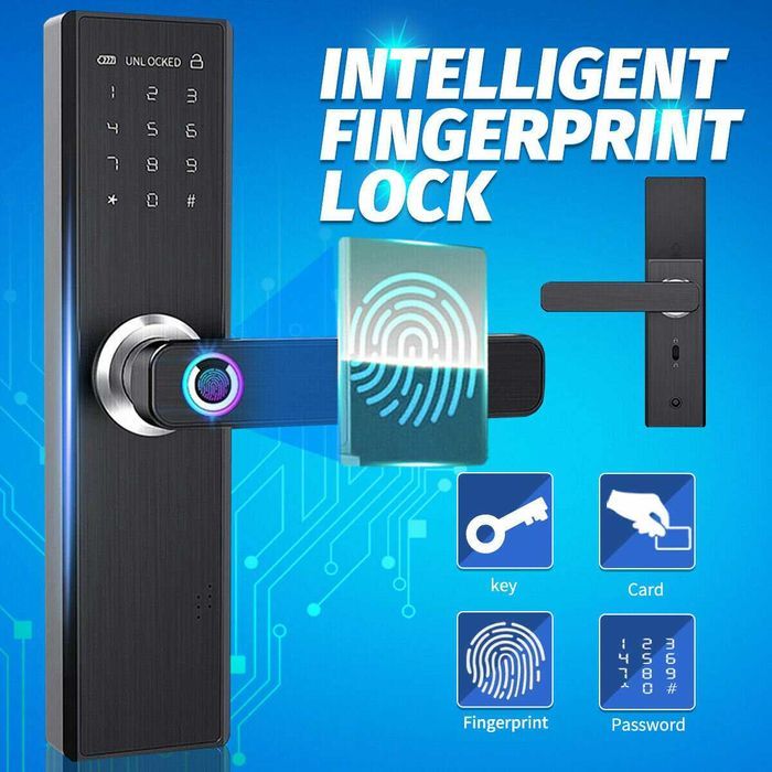 Fechadura Inteligente Impressão Digital * APP Tuya Smart Life * NOVO