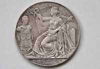 Belgia, Leopold I, 2 franki 1856, Bruksela,Nakład tylko 1 898 sztuk