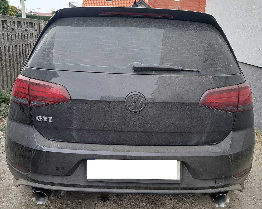 tłumik przelotowy rura VW GOLF 7.5 VII GTi 90mm AKRAPOVIC
