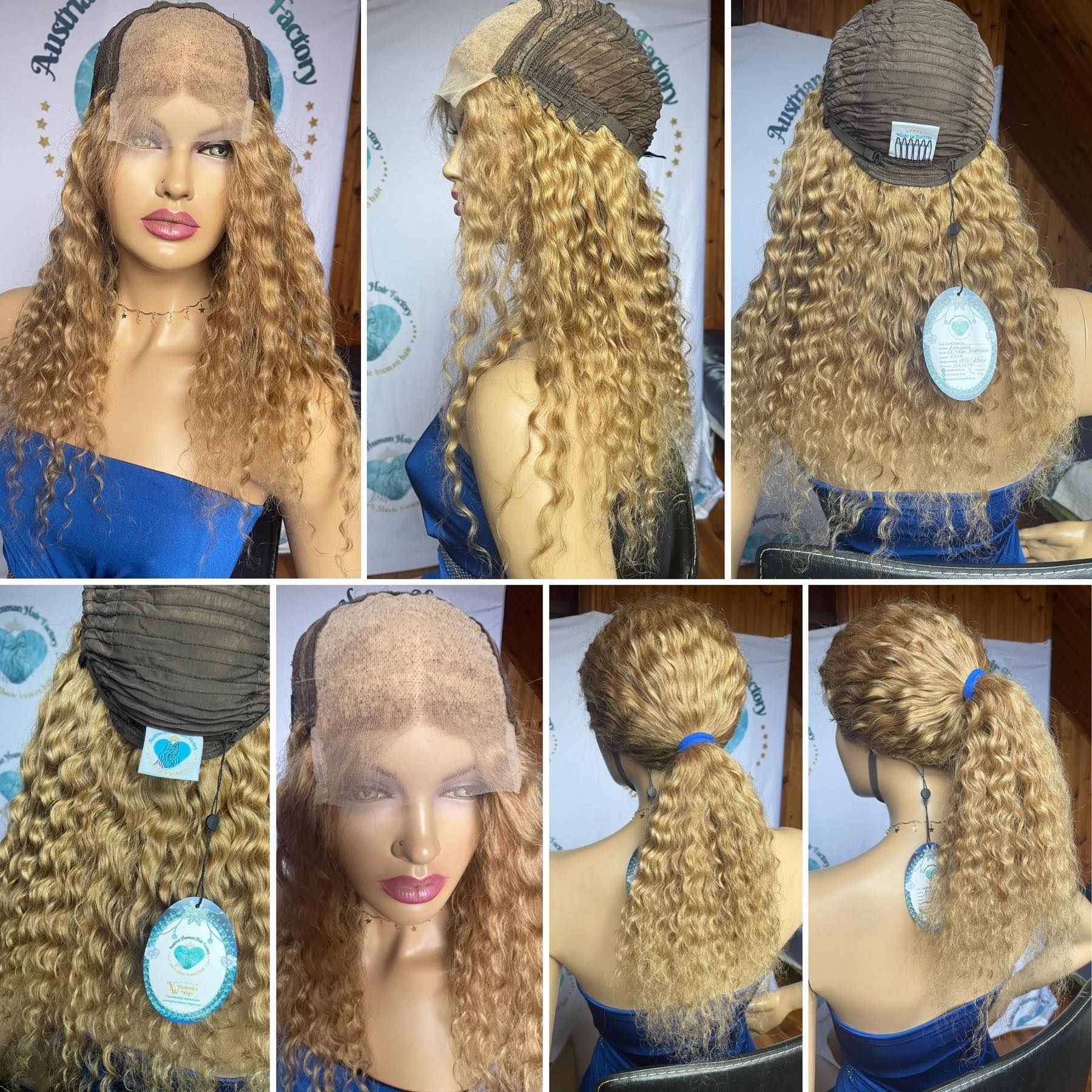 Натуральный парик имитация кожи славянские волосы локоны завивка блонд
