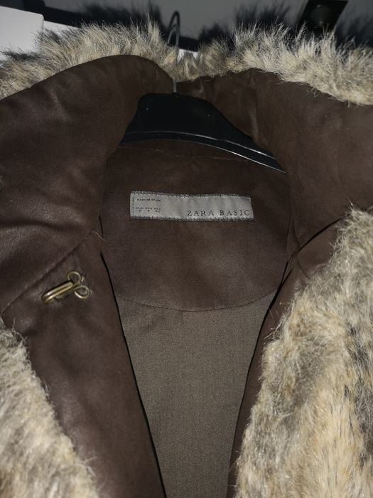 Kamizelka bezrękawnik futerko ZARA rozm. S