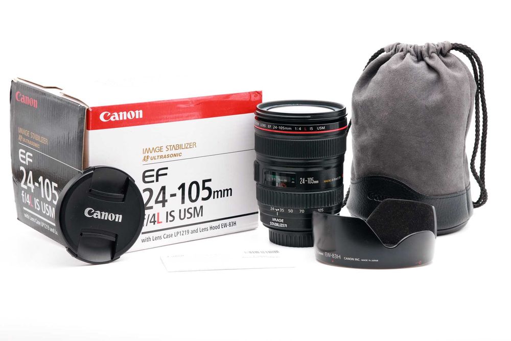Obiektyw Canon EF 24-105 mm f/4 L IS USM komplet GWARANCJA