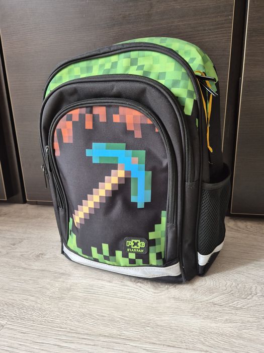 Plecak szkolny inspirowany grą Minecraft