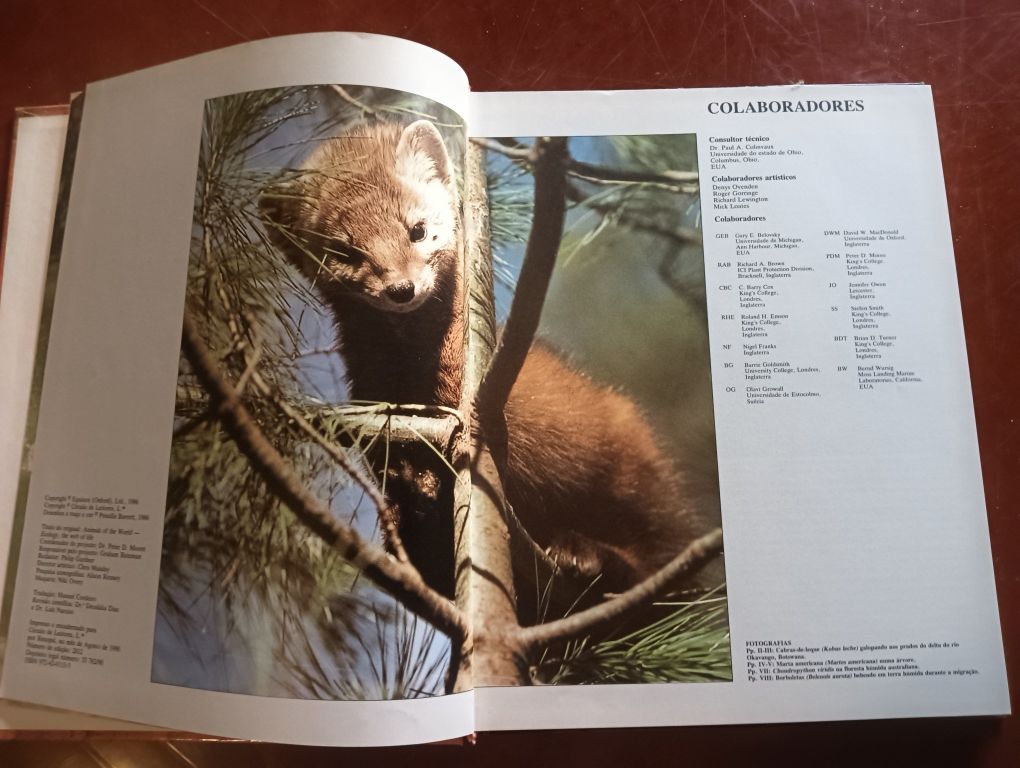 Ecologia animal Coleção Animais de todo o Mundo do Circulo de Leitores
