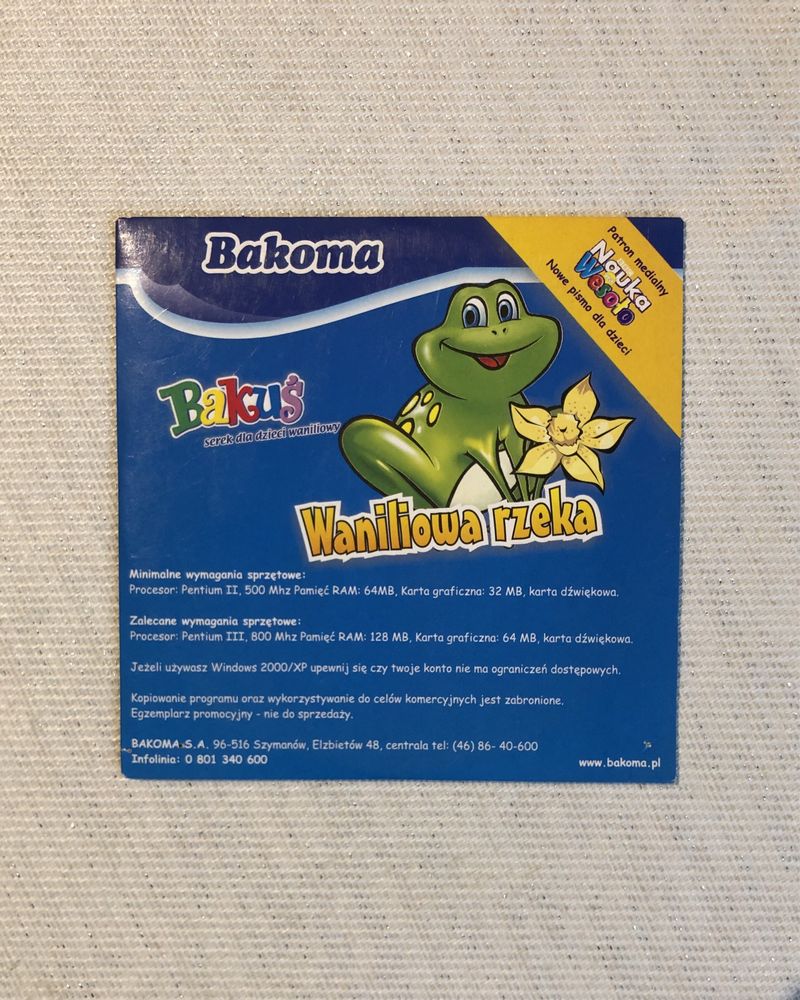 Gra PC Bakoma - Waniliowa rzeka