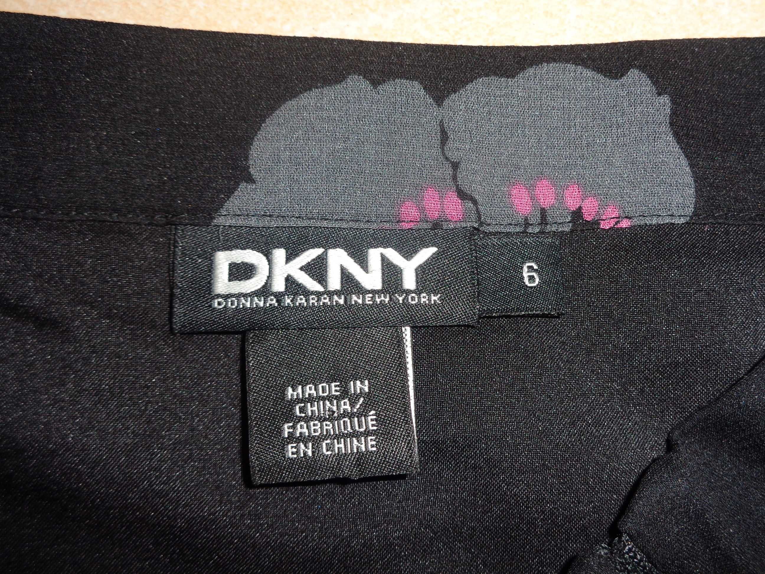 + DKNY oryg. jedwabna rozkloszowana spódnica spódniczka SILK jedwab