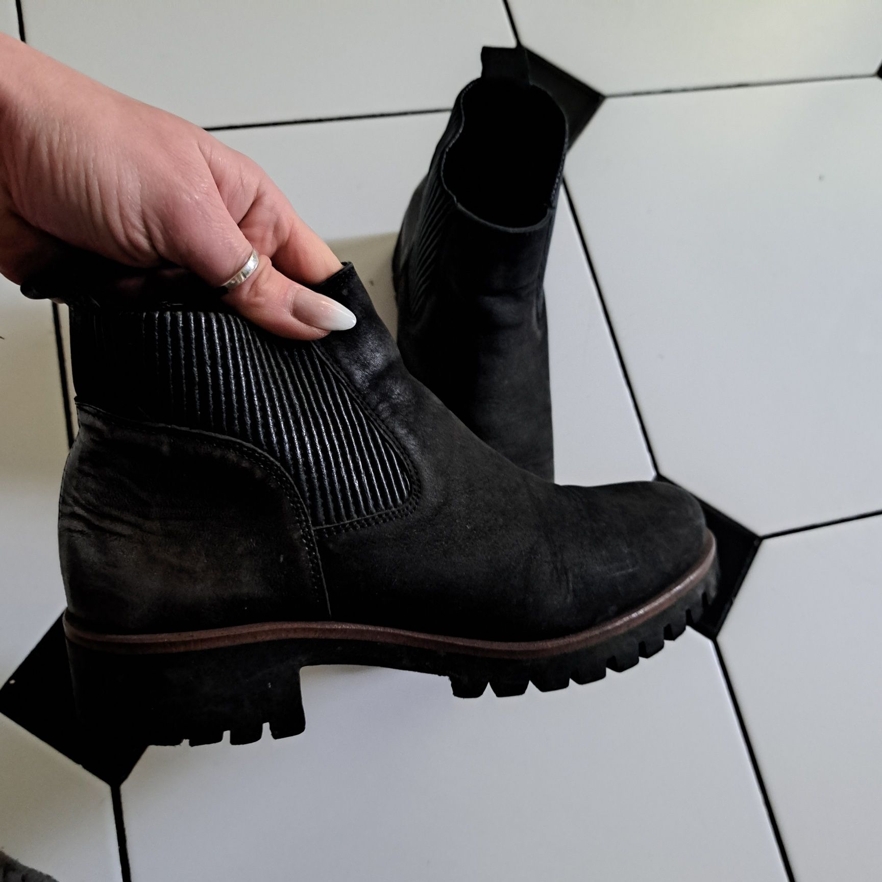 Botki damskie przejściowe
