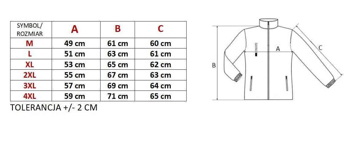 CIEPŁA bluza polarowa damska rozmiary od M do 3XL