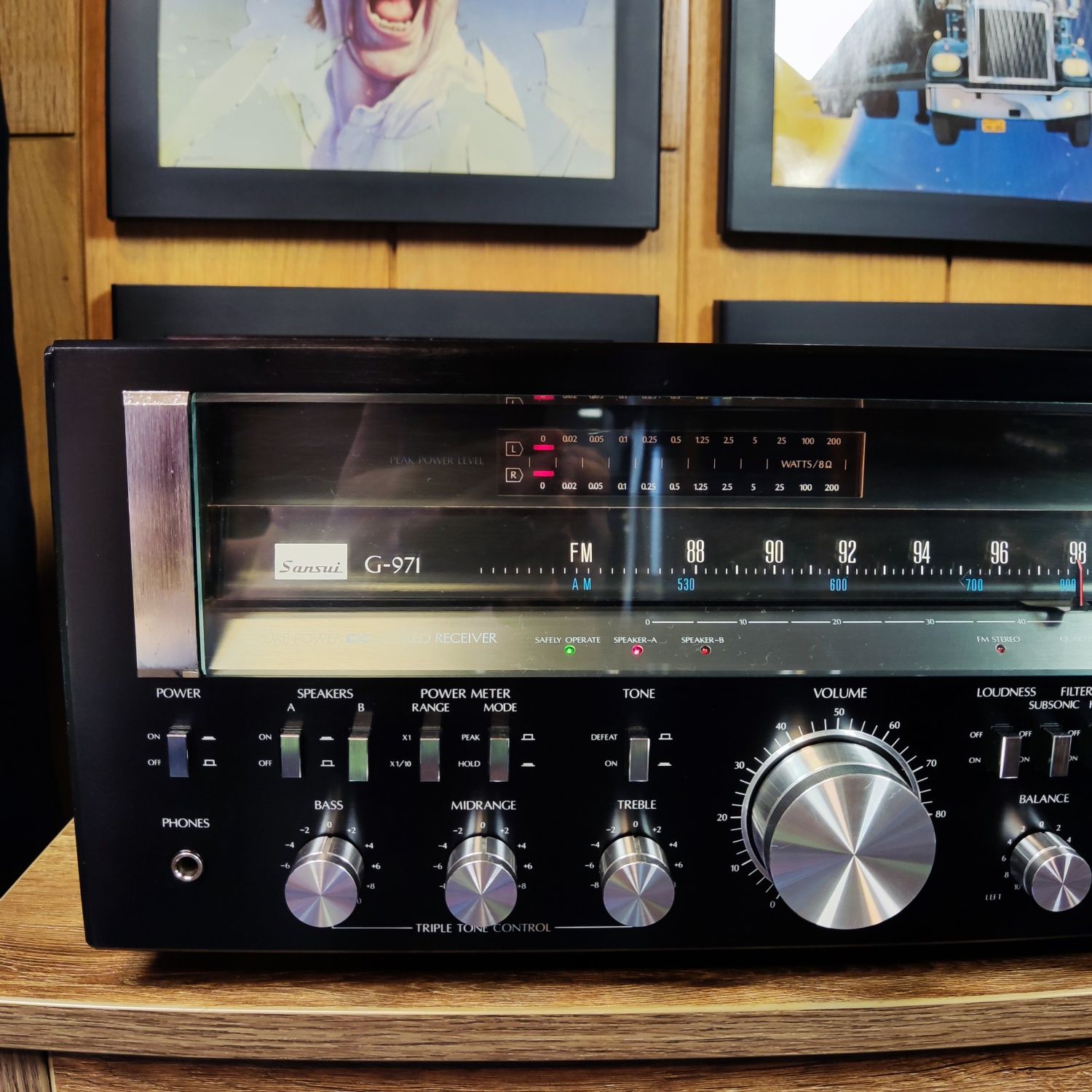 Amplituner Sansui PURE POWER DC stereo receiver G-971 G-9000 Monster
