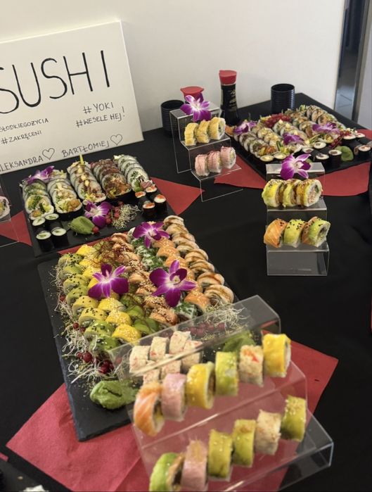 Catering sushi na imprezę, wesele - stół sushi - YOKI sushi