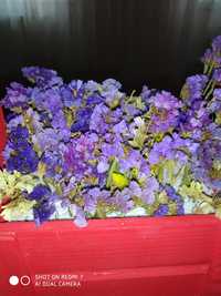 Интерьерный ящик с цветами. Корзина с цветами. Сухие цветы.