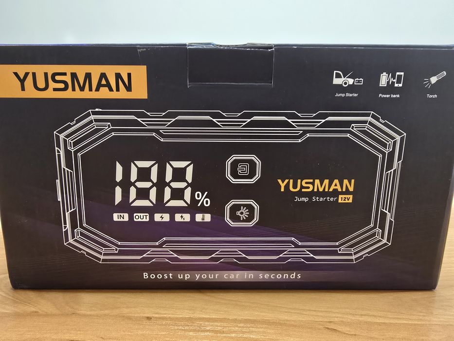 YUSMAN Rozrusznik Powerbank Rozruchowa 12V 21800mAh Do Aut
