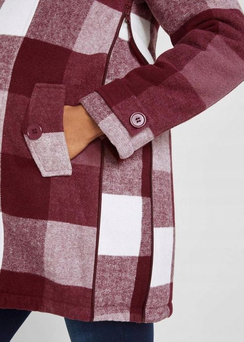 B.P.C płaszcz ciążowy na baranku z panelem na dzieko ^46