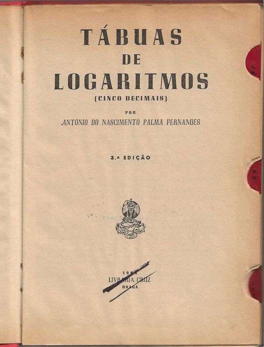 Tábuas de Logaritmos (cinco decimais)