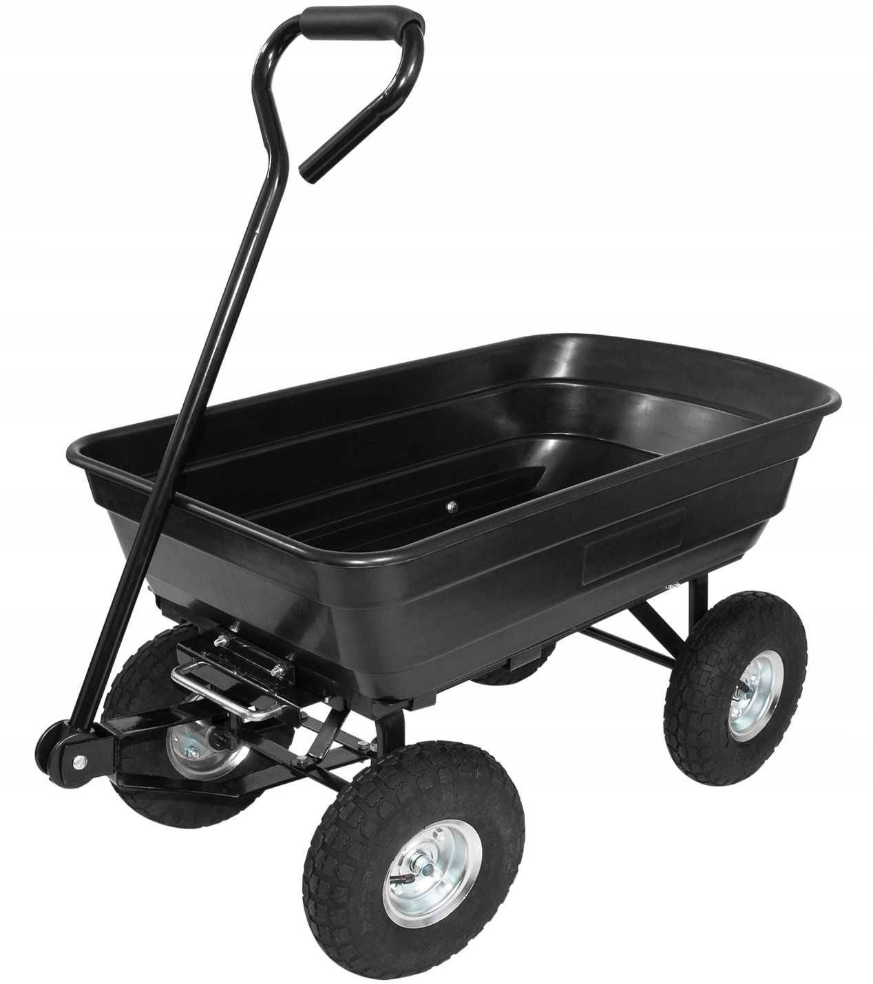 HIT! Wózek Transportowy OGRODOWY Przyczepka WYWROTKA 200kg + GRATIS