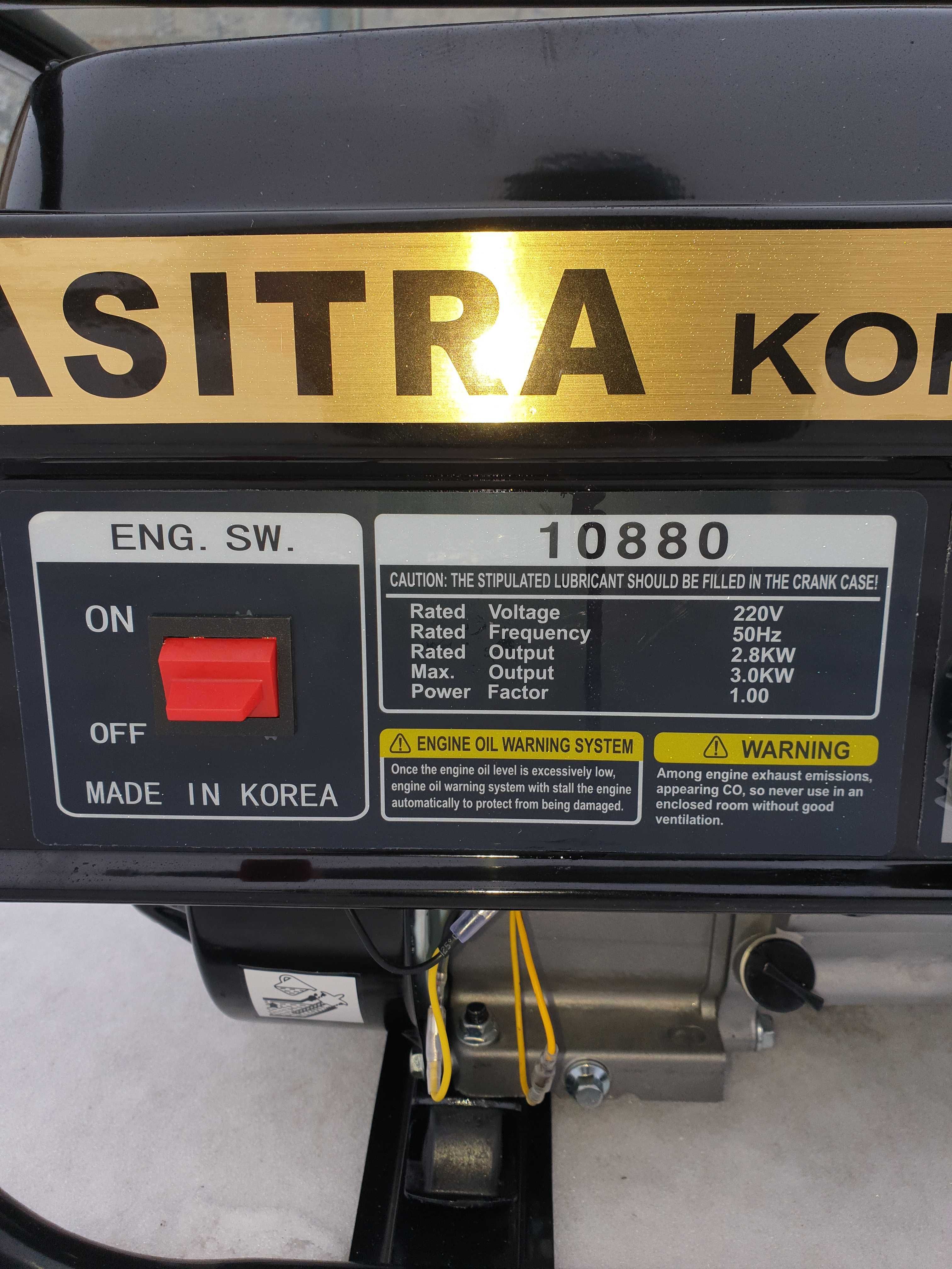 Бензиновий генератор ASITRA KOREA 3.0 кВт