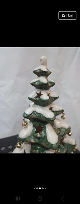 Unikatowa choinka goebel - lampion kolekcjonerski (25 cm, Rok 2005)
