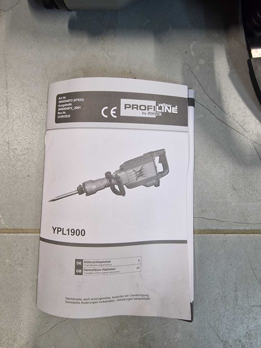 Młot wyburzeniowy Profiline YPL1900 60J