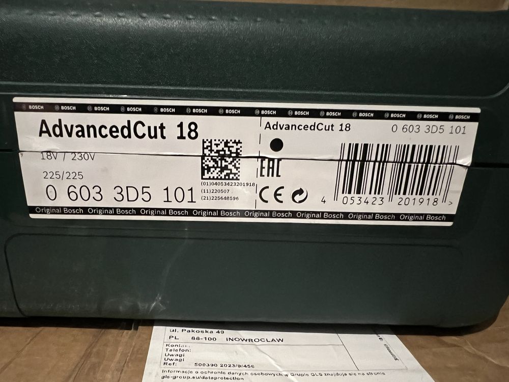 Wyrzynarka Bosch AdvancedCut 18