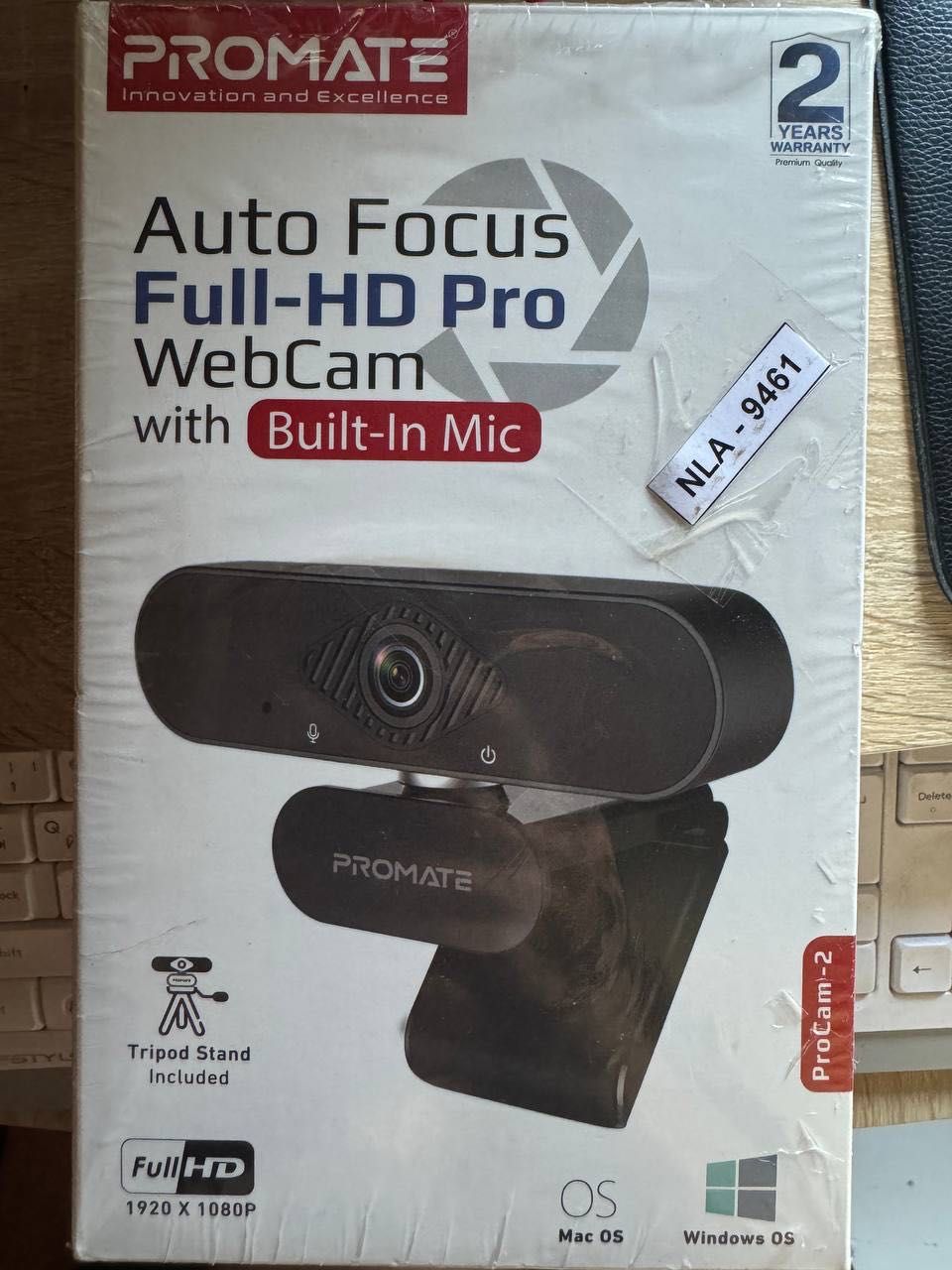 Вебкамера Auto Focus Full-HD Pro Web Cam with Built-In Mic