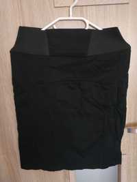 Elegancka czarna spódnica midi XS