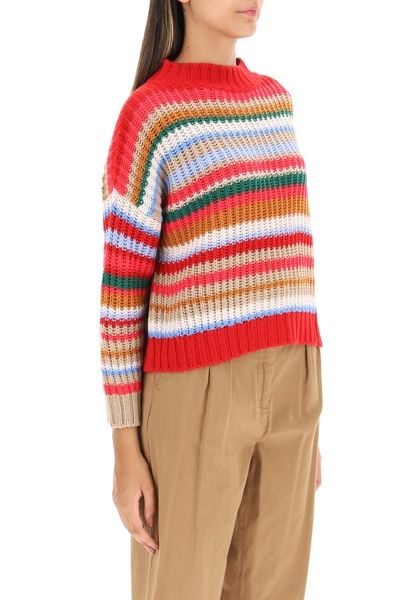 Max mara weekend sweter dziewicza welna 100% wool welniany w paski