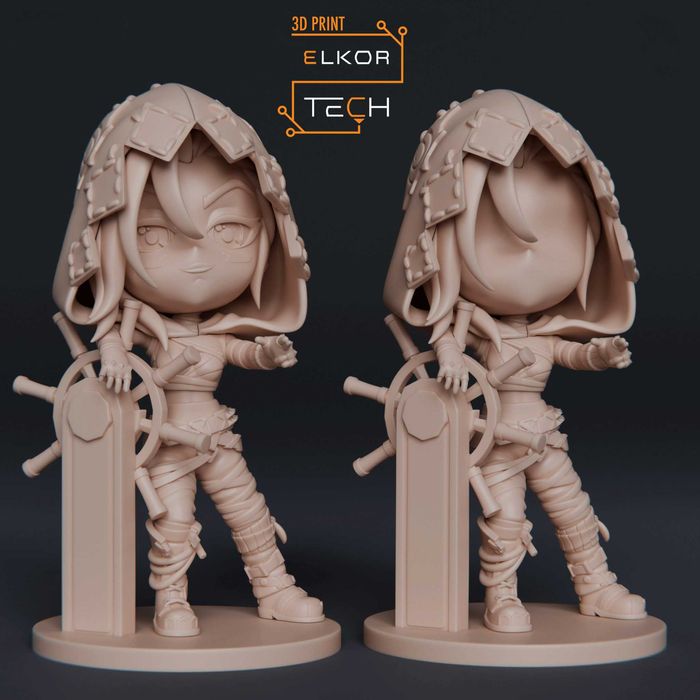 Jinx z Arcane - Figurka Kolekcjonerska w Stylu Chibi League of Legends