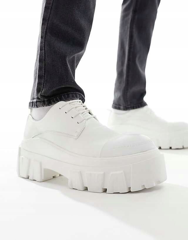 Asos Design 48 Białe Półbuty Na Platformie H17742