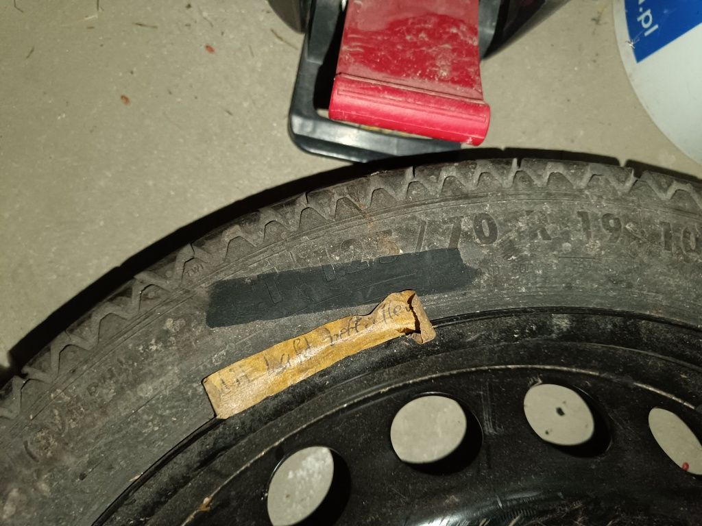 Koło dojazdowe t125/70 r 19