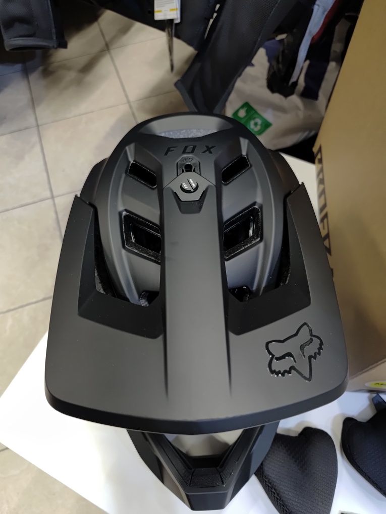 Kask FOX PROFRAME RS HFB6 cross rower czarny mat Matte Black roz  L