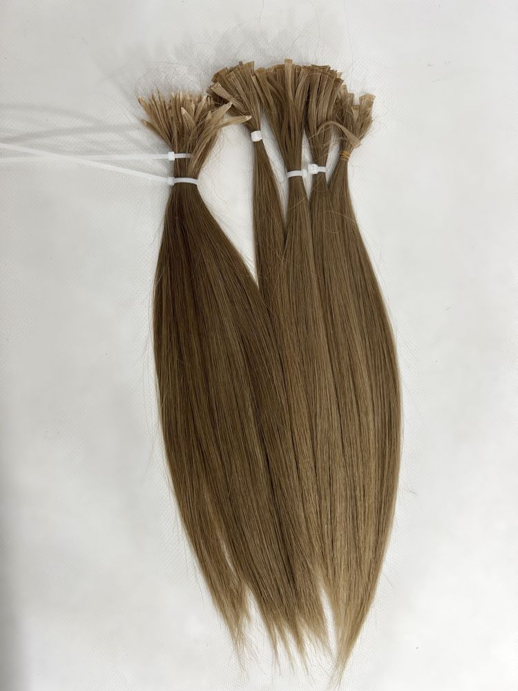 Натуральные волосы для наращивание премиум славянка капсулированные