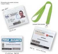 Bolsas PVC identificadoras, porta credenciais em pvc para eventos.