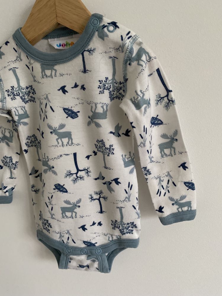 Body joha 68/74 wełna merino wiskoza zwierzątka