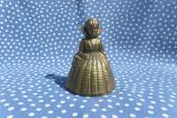 Статуетка Колокольчик дзвіночок Леді з комірцем латунь