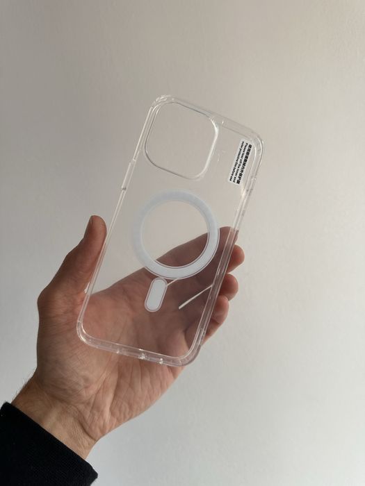 Etui plecki przeźroczyste z MagSafe + SZKŁO do IPHONE 14 PRO MAX