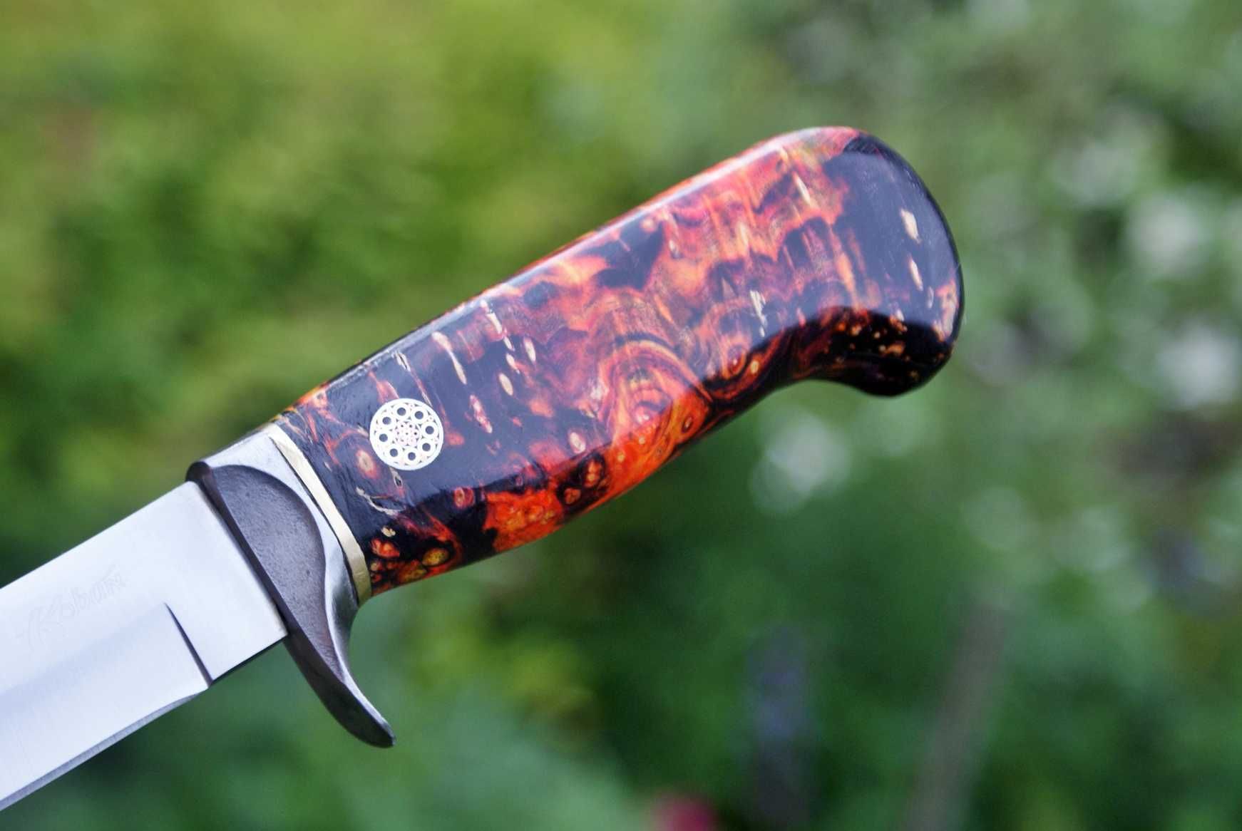 Nóż myśliwski AUS8A, wykonany ręcznie - custom