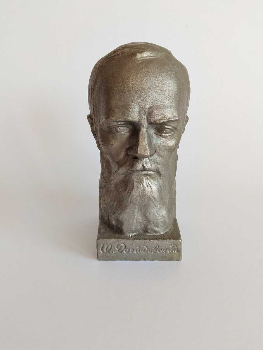 Fiodor Dostojewski – biust z lat 70., ZSRR, metal