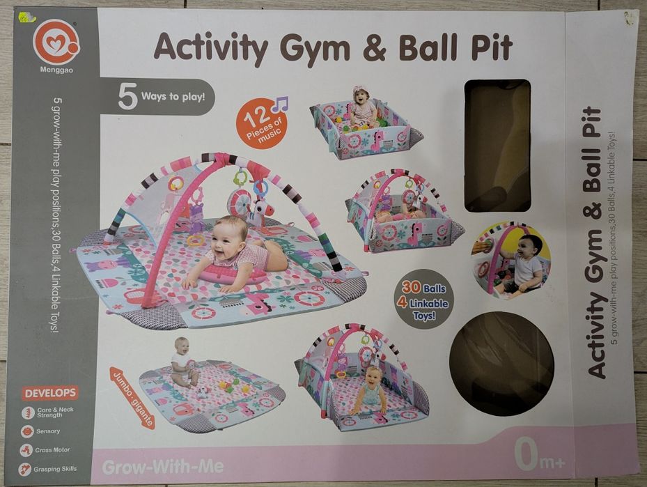 Ігровий килимок LEAN Toys 5 в 1 з кулькамии